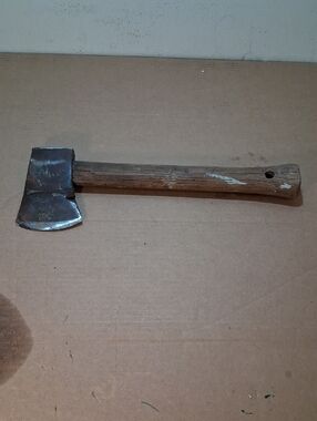 Vintage Hand Axe with Wooden Handle - Natural Wood Handle 2 1/2 Lb.